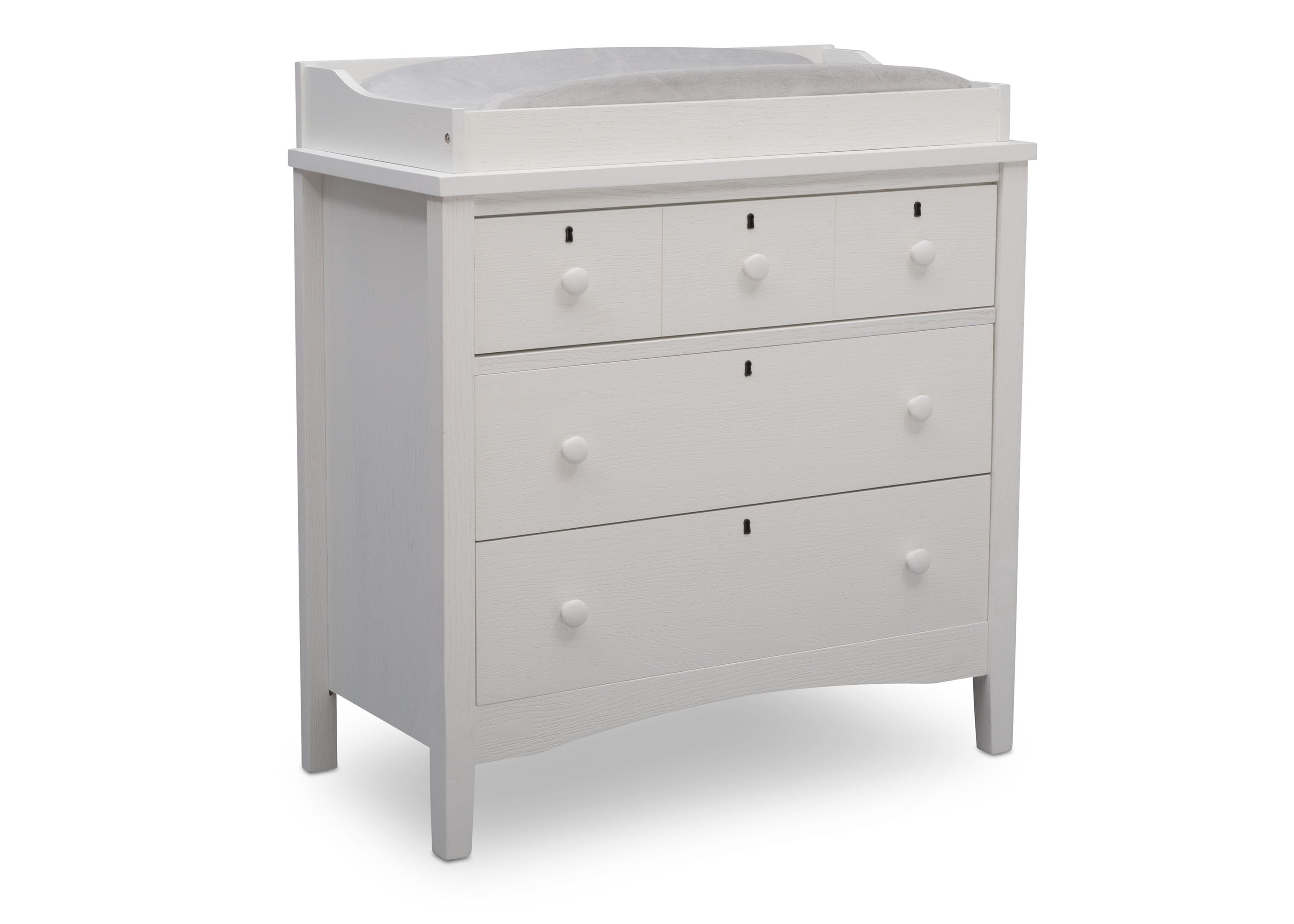 Farmhouse Style 3-Drawer Dresser with Changing Top - Nursery Storage Solution for Baby Essentials & Bedroom Organization
