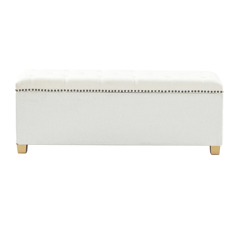 Versatile Minimalist Storage Bench with Removable Fabric Cover - Modern Entryway, Bedroom & Living Room Organizer - Perfect for Shoes, Blankets & Home Decor Storage