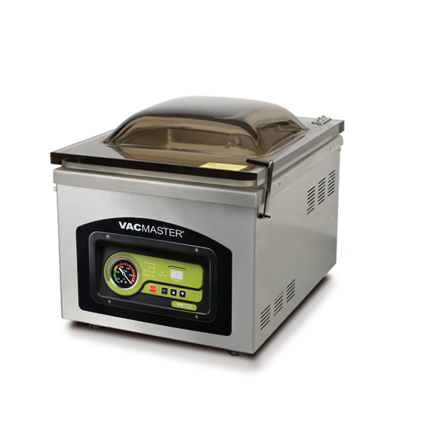VacMaster VP220 Commercial Chamber Vacuum Sealer Machine - 110V Heavy Duty for Sous Vide Cooking, Liquid & Powder Food Preservation, Long-Term Storage | Maintenance-Free Air Pump with 12.25