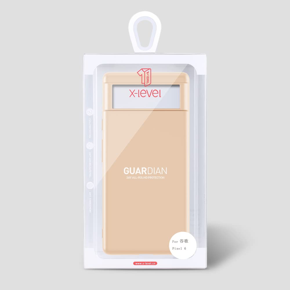 Ultra-Thin Slim Fit Pixel 6 Case - Soft Flexible TPU with Matte Finish | Lightweight Protective Phone Cover for Google Pixel 6 (Gold) | Perfect for Everyday Use, Work & Travel Protection