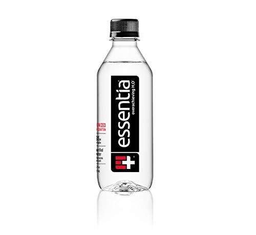 Essentia Ionized Alkaline Water 9.5 pH - 99% Pure Hydration - 12 Fl Oz Bottles (Pack of 48) with Free Oasis Snacks Sticker - Perfect for Workouts, Yoga & Healthy Lifestyle
