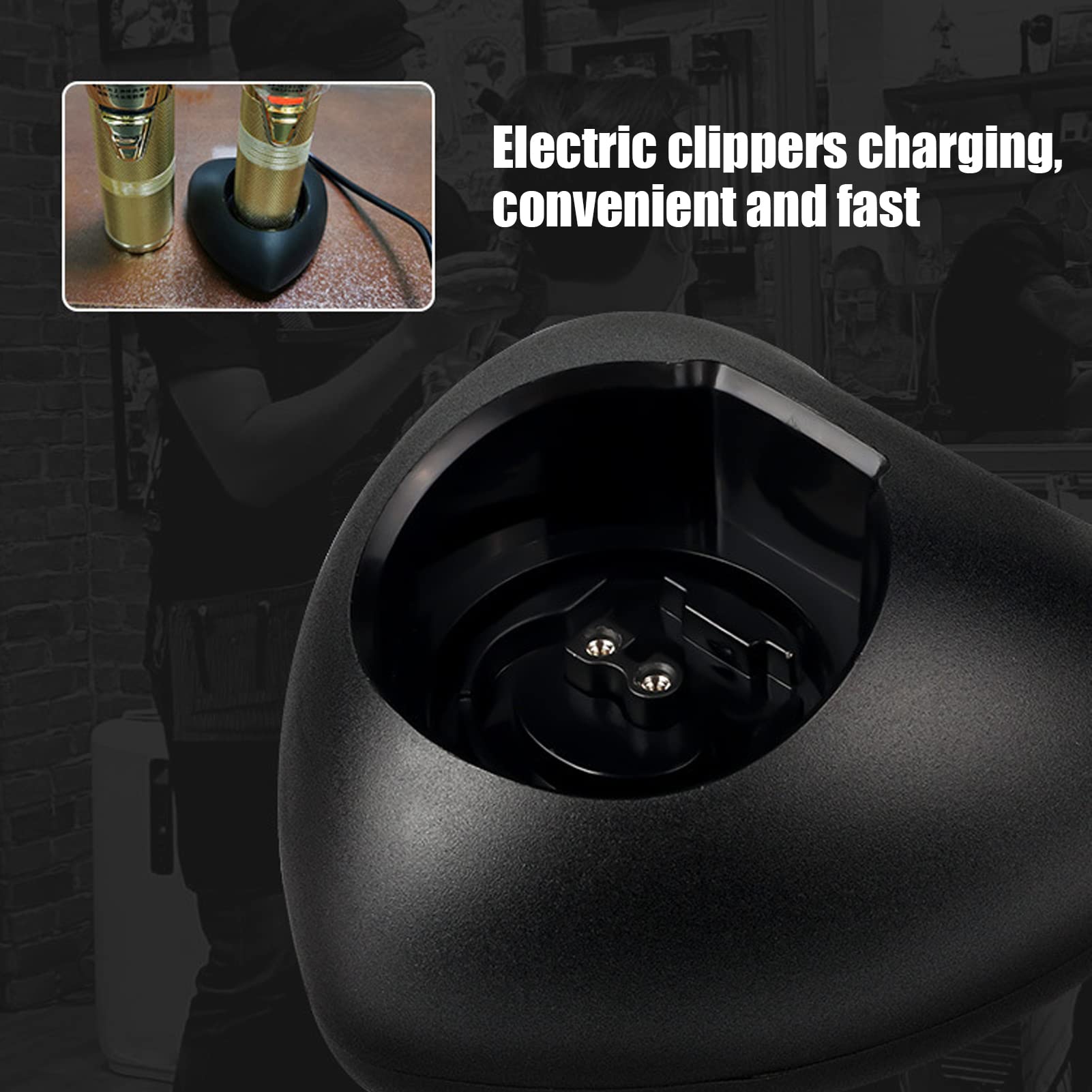 Premium ABS Lightweight Fast-Charging Dock for 8700 Electric Hair Clippers - Portable & Safe Charging Stand with Large Storage Space | Perfect for Home, Salon & Travel Use