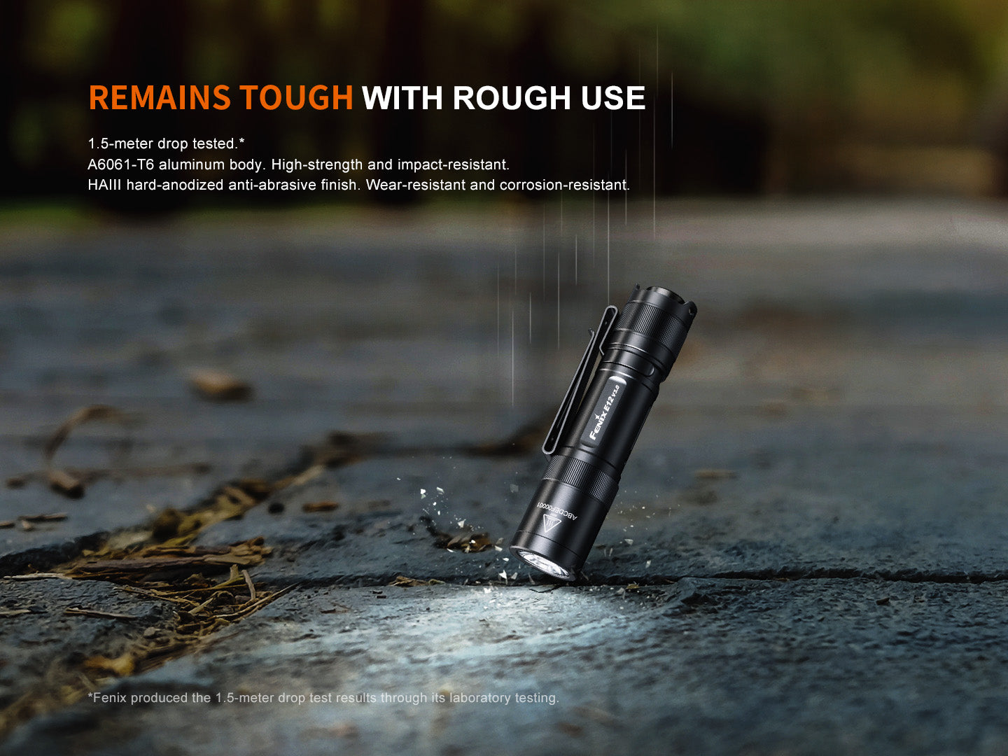 Fenix E12 V3 Compact AA Flashlight - High Lumens Pocket-Sized EDC Torch for Camping, Hiking & Emergency Use