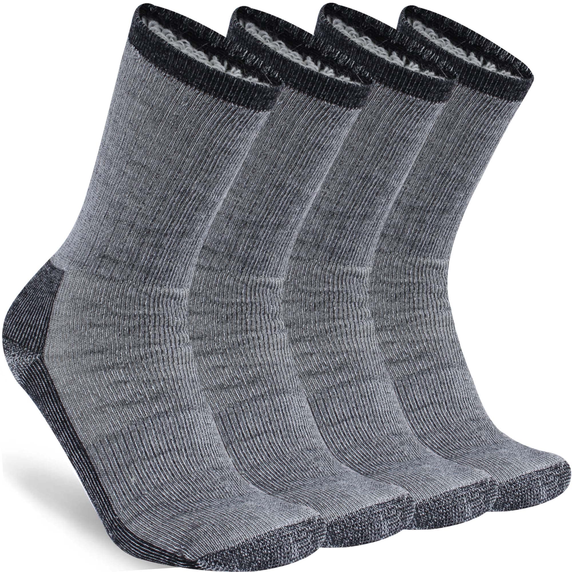 Premium Merino Wool Thermal Socks for Men & Women - Ultra Warm Winter Athletic Crew Socks (1/2/4 Pairs) - Perfect for Hiking, Running & Cold Weather Outdoor Activities