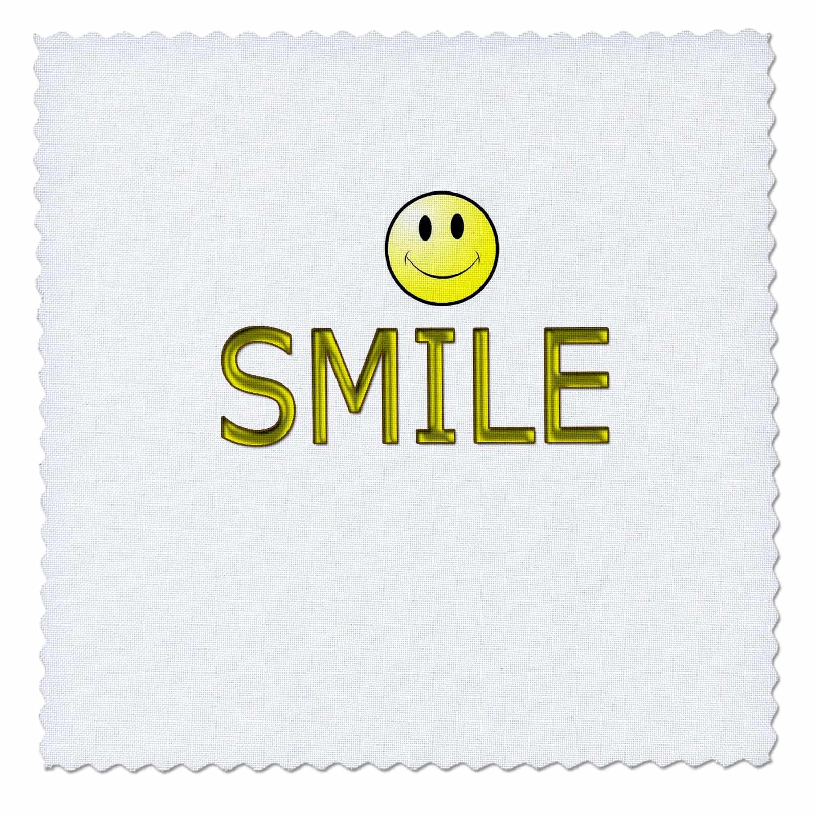 3D Rose Smile Quilt Square - 10x10 Inch Fabric Patch for DIY Crafts, Sewing Projects, and Home Decor - Perfect for Quilting, Scrapbooking, and Gift Making