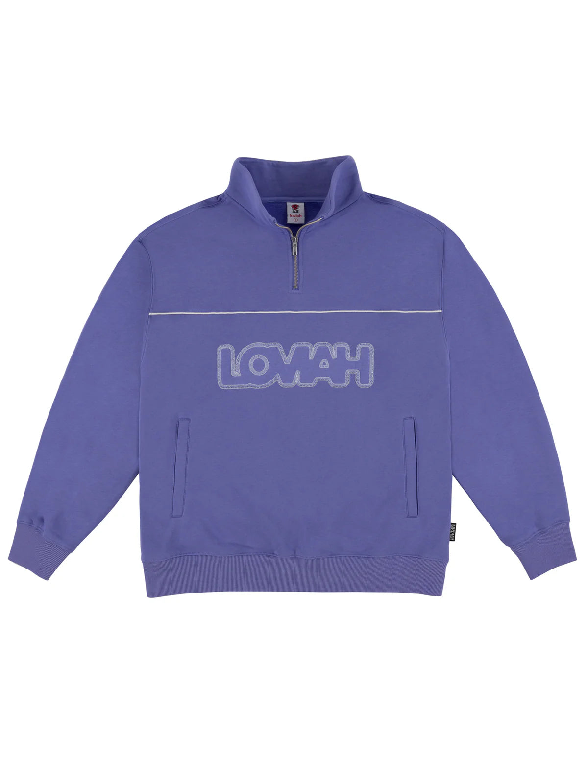 Loviah Women's Overlap 1/4 Zip Pullover Sweater - Lightweight Casual Knit Top for Fall & Winter - Perfect for Office, Travel, and Everyday Wear