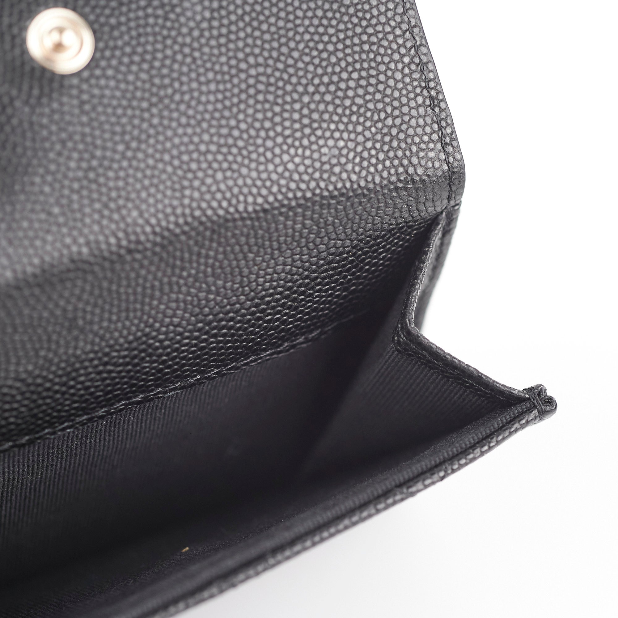 Chanel Caviar Leather Black Classic Flap Wallet for Women - Luxury Designer Card Holder & Coin Purse for Everyday Use, Travel and Special Occasions
