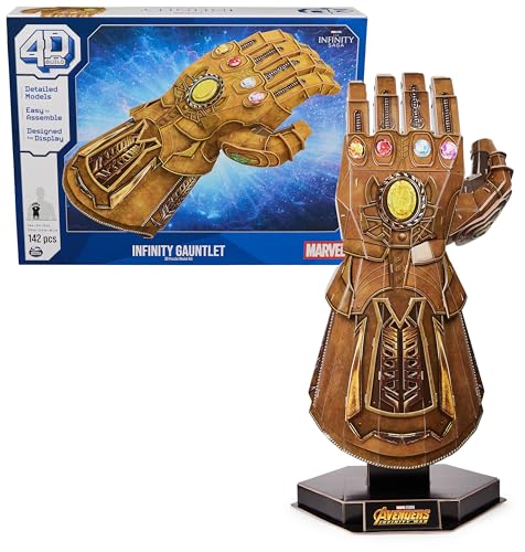 Infinity Gauntlet 3d Puzzle With Stand 142 Pcs