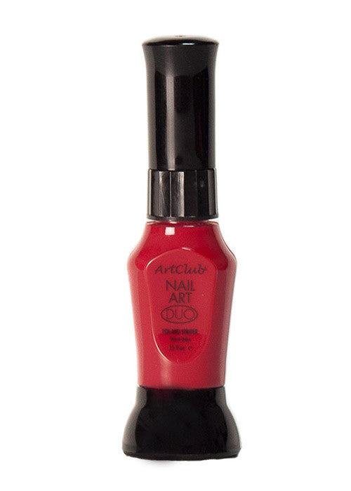Color Club Nail Art Duo Set - Classic Red on Red Nail Polish | Perfect for Manicures, Pedicures & Salon Nails | Gift for Nail Lovers