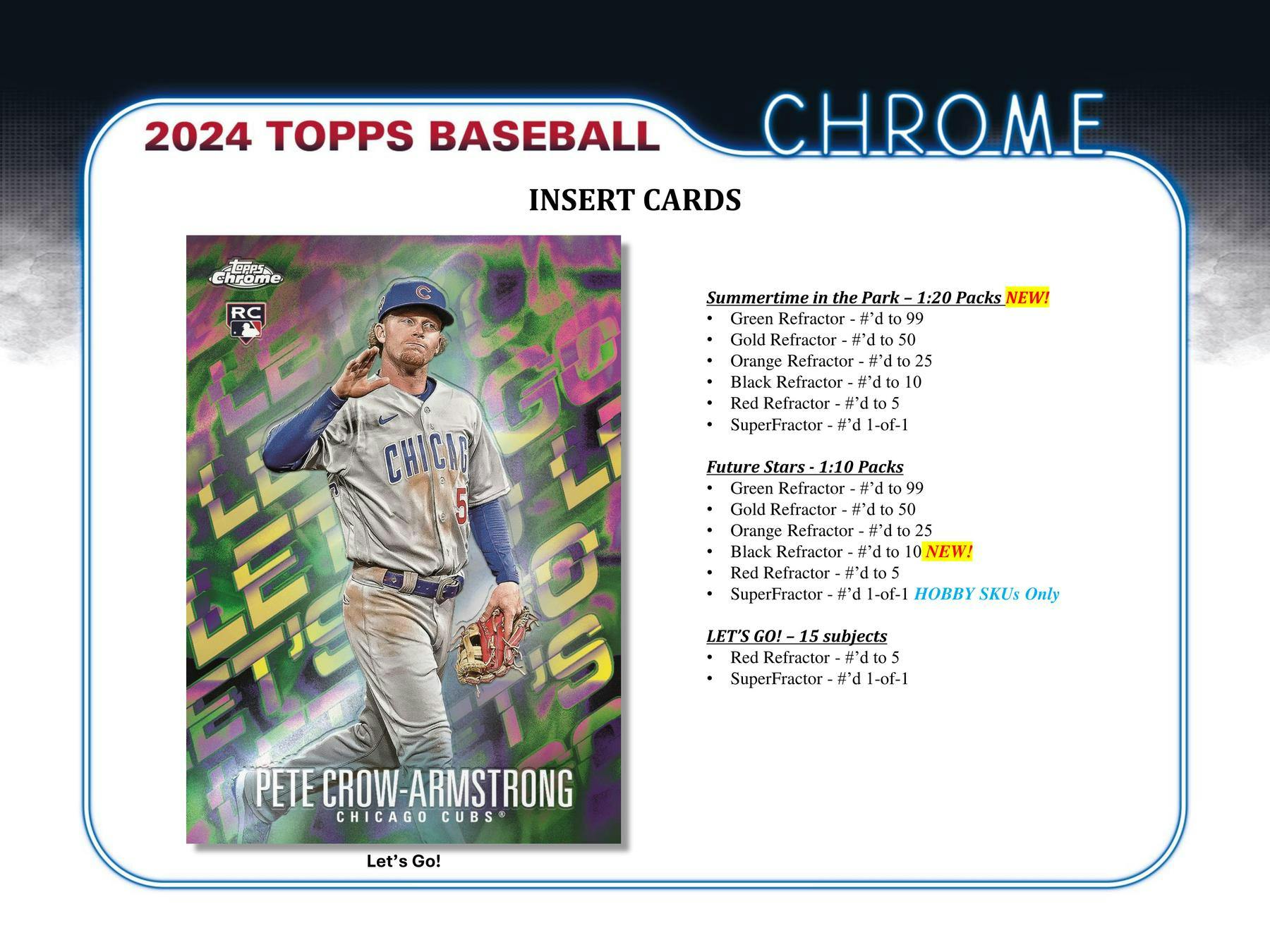 2024 Topps Chrome Baseball Hobby Box - Premium MLB Trading Cards Collection for Collectors & Investors | Perfect for Sports Memorabilia, Gift Giving & Fantasy Baseball