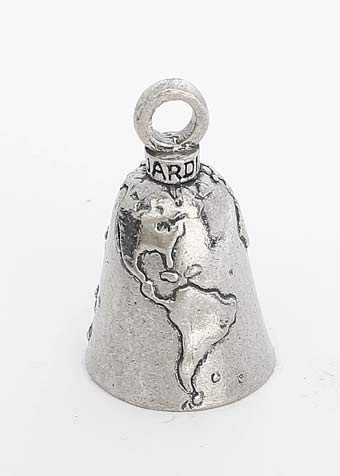 World MAP Guardian Biker Bell with Hanger - Durable Motorcycle Accessory for Road Safety & Adventure Rides - Perfect for Harley, Cruiser & Touring Bikes