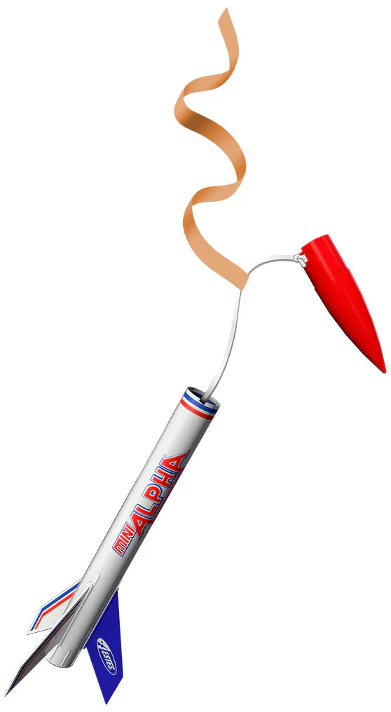 Estes Mini Alpha Model Rocket Launch Set - Beginner Rocket Kit with Mini Launch Controller & Pad (2458) | STEM Learning, Outdoor Science Experiments & Backyard Fun for Kids & Teens