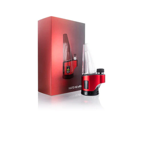 Hato H2 Electric Dab Rig Glass Bubbler Attachment - Portable E-Rig for Wax & Concentrates - Perfect for Home Use & Travel - Smooth Dabbing Experience