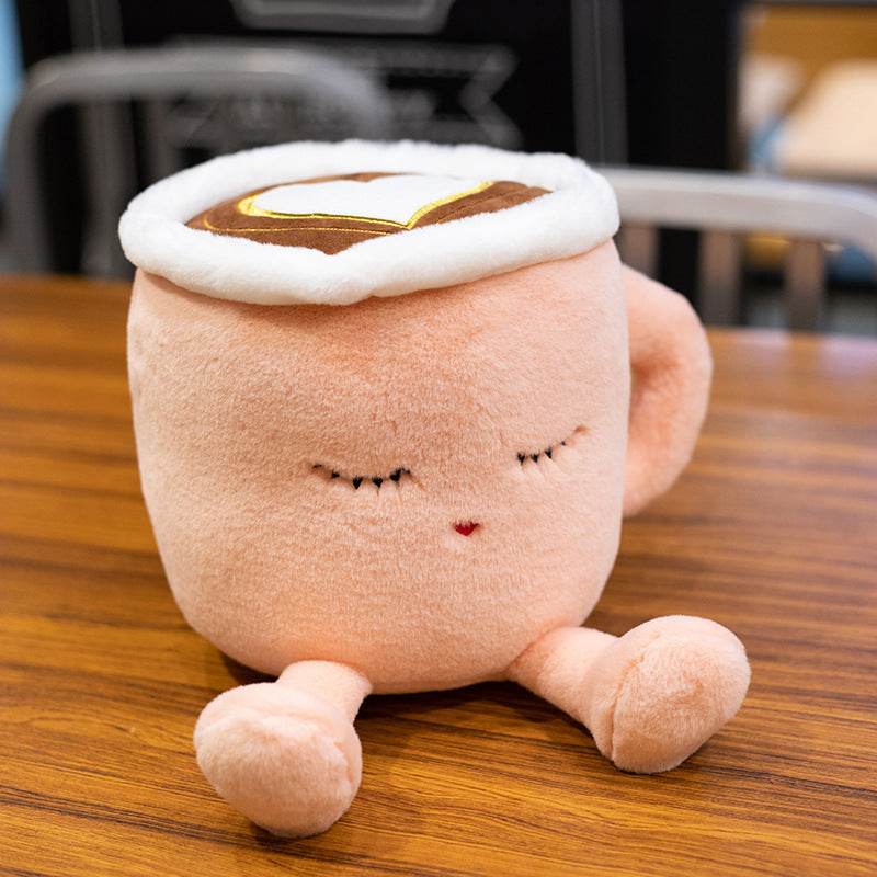 Soft & Cozy Coffee Mug Plush - Cute & Huggable Plushie for Coffee Lovers - Perfect for Gifts, Home Decor & Stress Relief