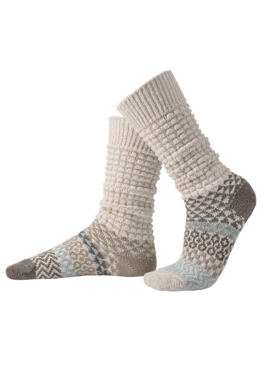 SEASHELL Knitted Slouch Socks for Women - Soft & Cozy Winter Socks with Non-Slip Grip - Perfect for Home, Office & Cold Weather Comfort