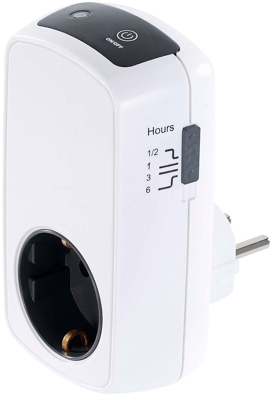 Revolt Countdown Timer Switch: Smart Outlet with Countup & Countdown Timer, Child Safety, 3680W - Perfect for Home Automation, Christmas Lights, Aquariums, and Energy Saving (Power Timer, Auto Shut Off, Smart Plug)