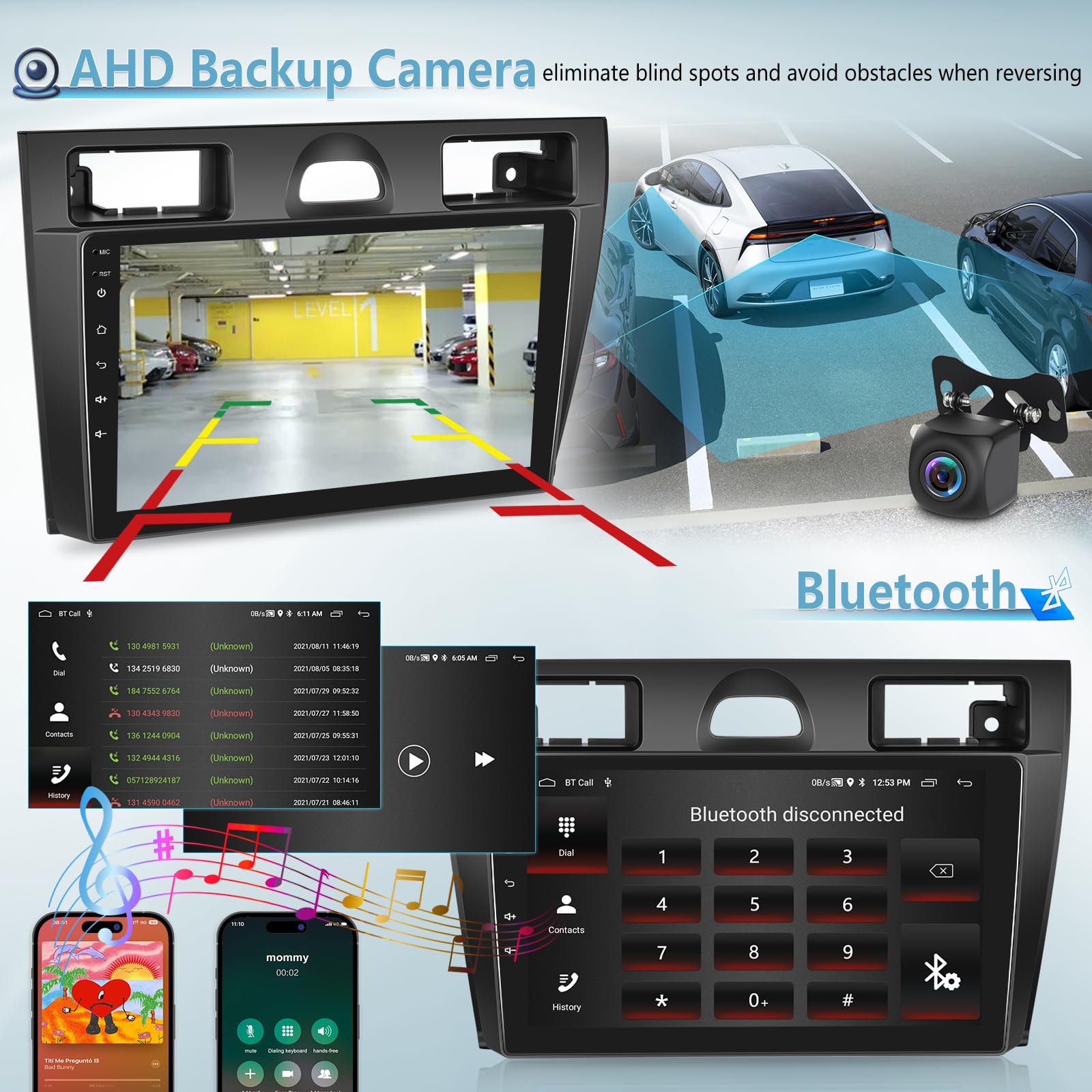 2G+64G Android 13 Car Stereo for Ford Fiesta Mk5 2002-2008 - 7