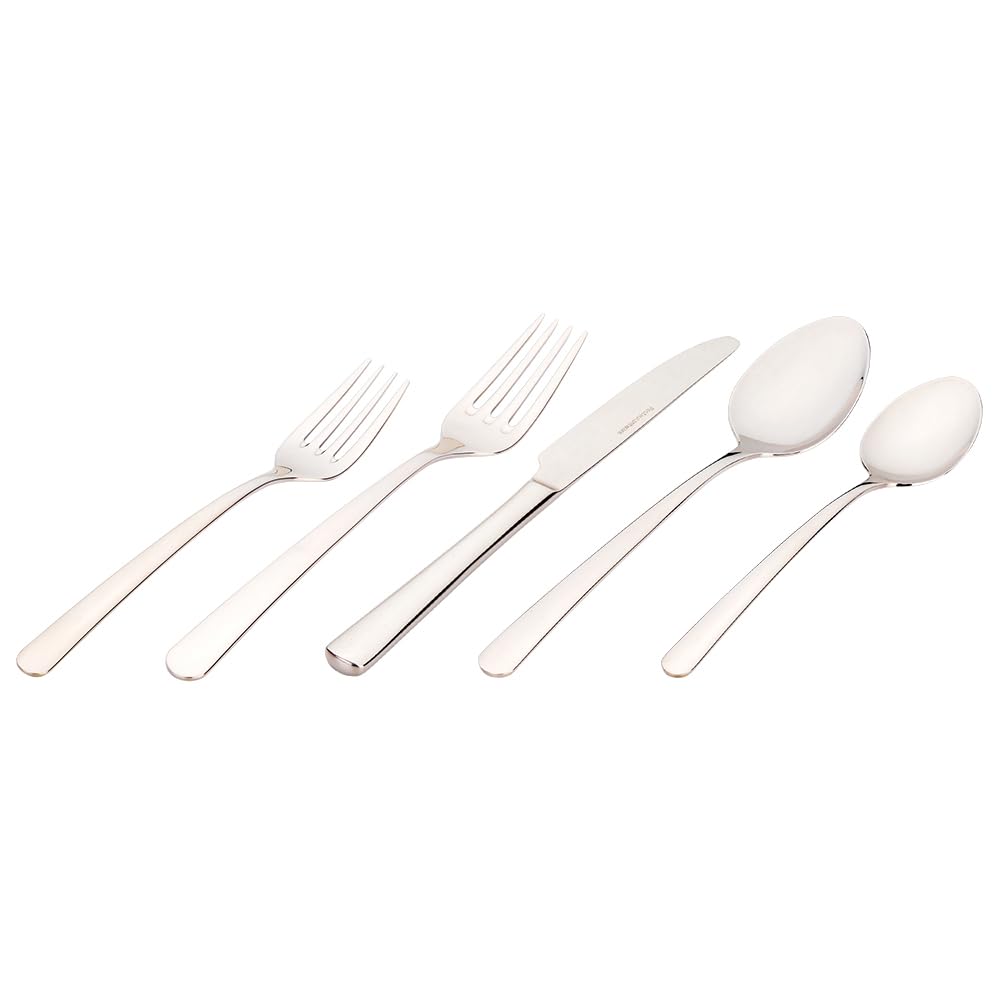 10-Piece Stainless Steel Flatware Set - 18/10 Restaurant-Grade Silverware for Home, Kitchen, Hotel & Restaurant Use - Dishwasher Safe Cutlery Service for 2 - Perfect for Dinner Parties, Weddings & Everyday Dining