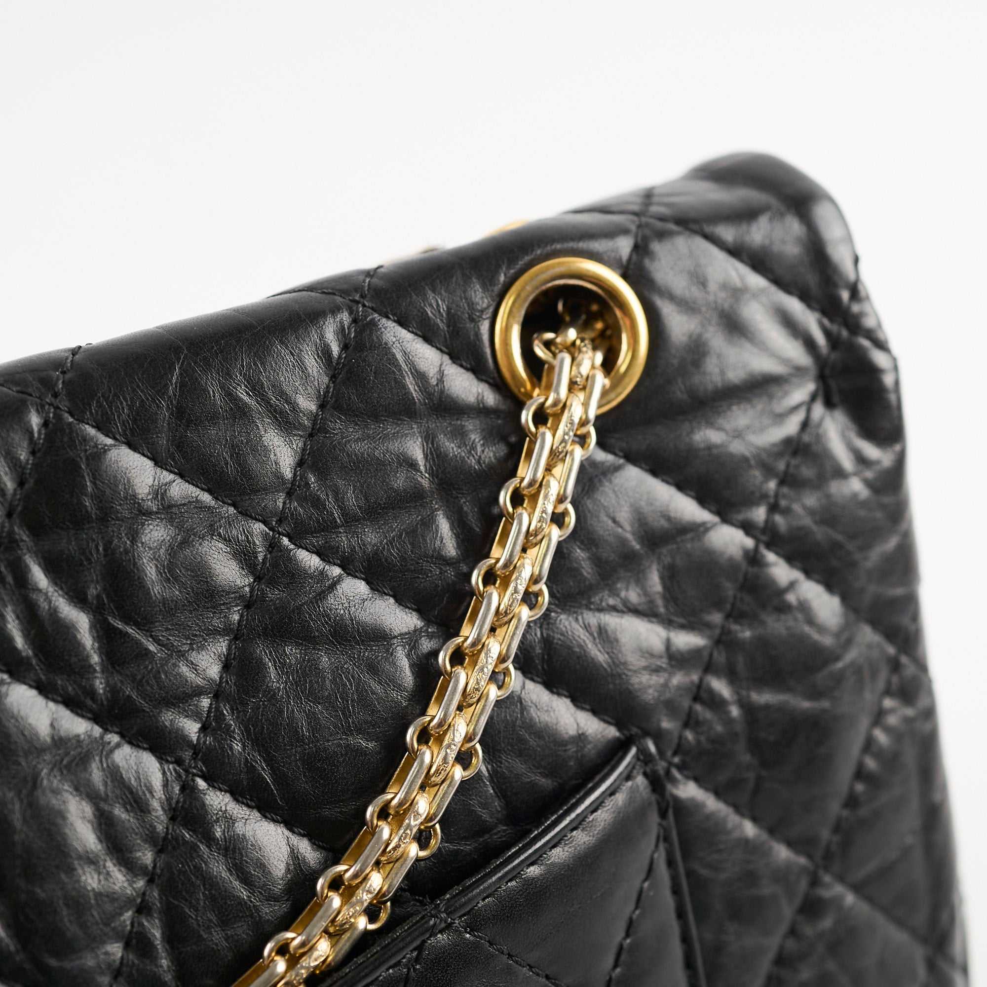Chanel Reissue 227 Black Leather Flap Bag - Classic Luxury Handbag for Women | Perfect for Evening Events, Parties & Special Occasions