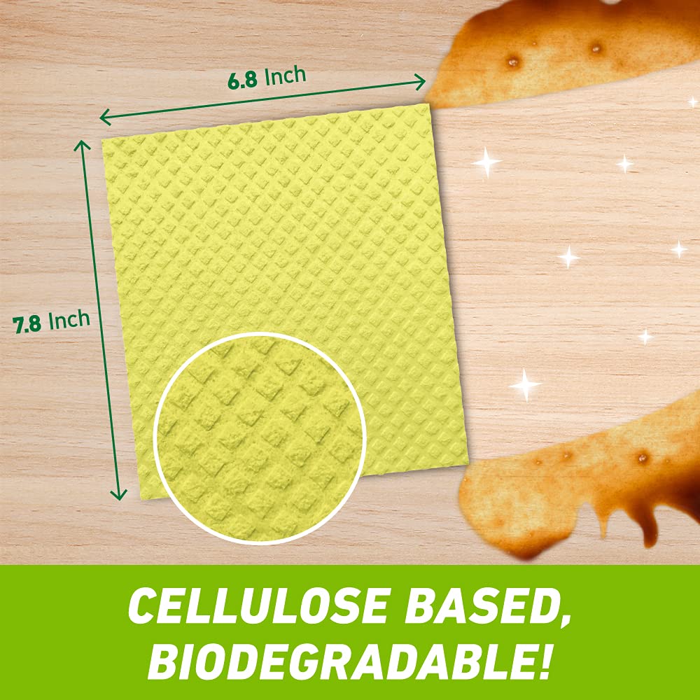 Scotch-Brite Reusable Kitchen Cleaning Sponge - Multi-Color, Biodegradable & Easy to Use for Dishes, Countertops & Appliances | Eco-Friendly Home Cleaning Supplies