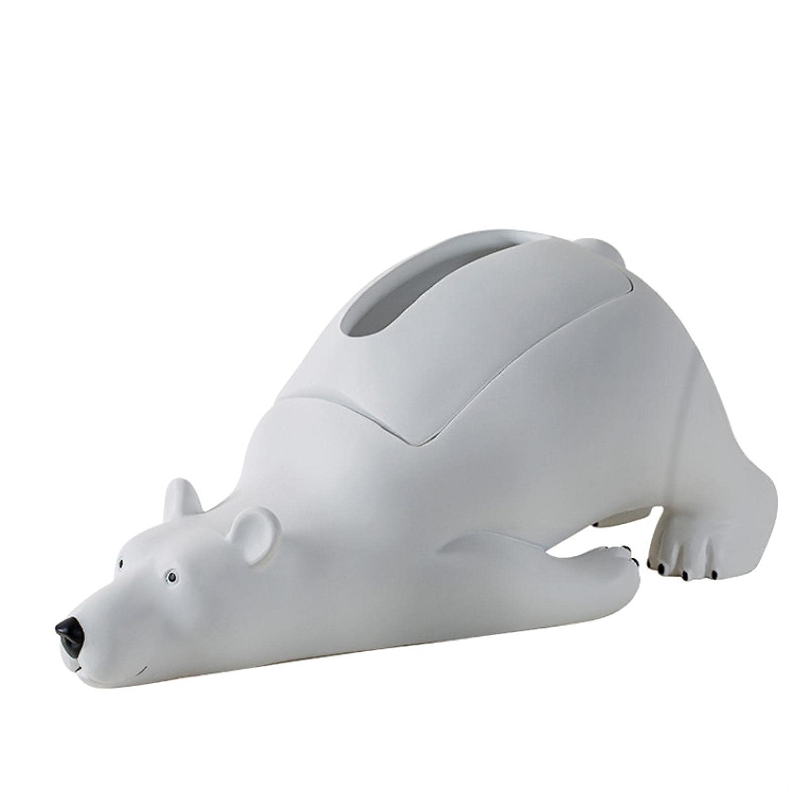 Nordic Polar Bear Statue Tissue Box Cover - Abstract Animal Figurine for Home & Office Decor, Unique Gift for Family & Friends - Perfect for Living Room, Dining Table, Bedroom, and Drawer Decoration