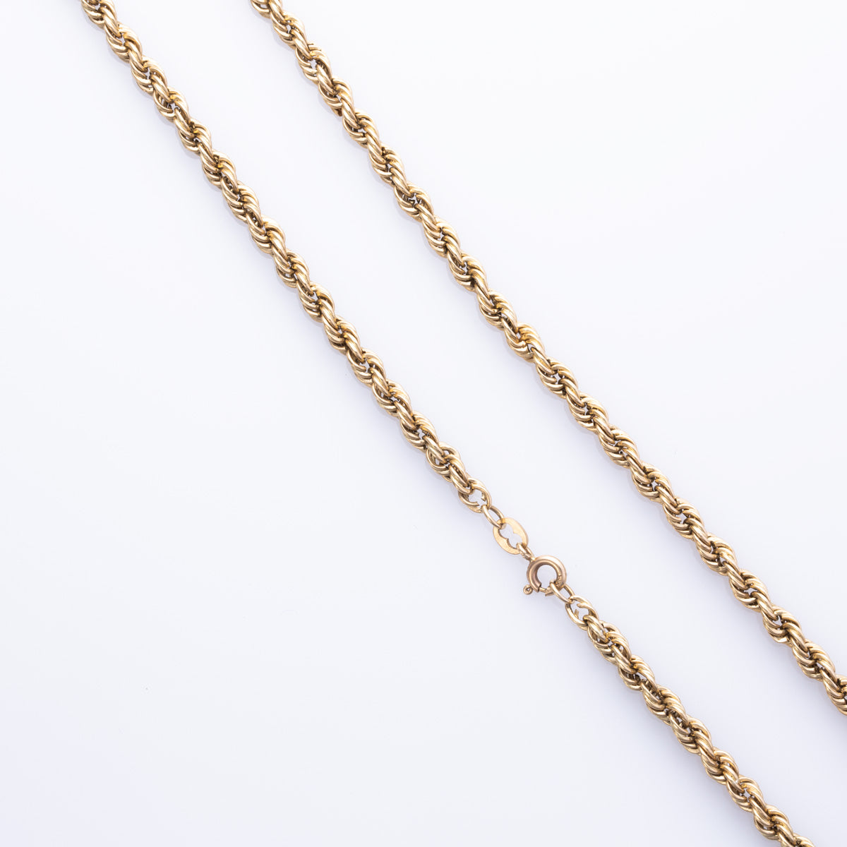 10K Yellow Gold Rope Chain Necklace - 17 Inch Solid Gold Rope Chain for Men & Women - Perfect for Layering, Gifts, and Everyday Wear