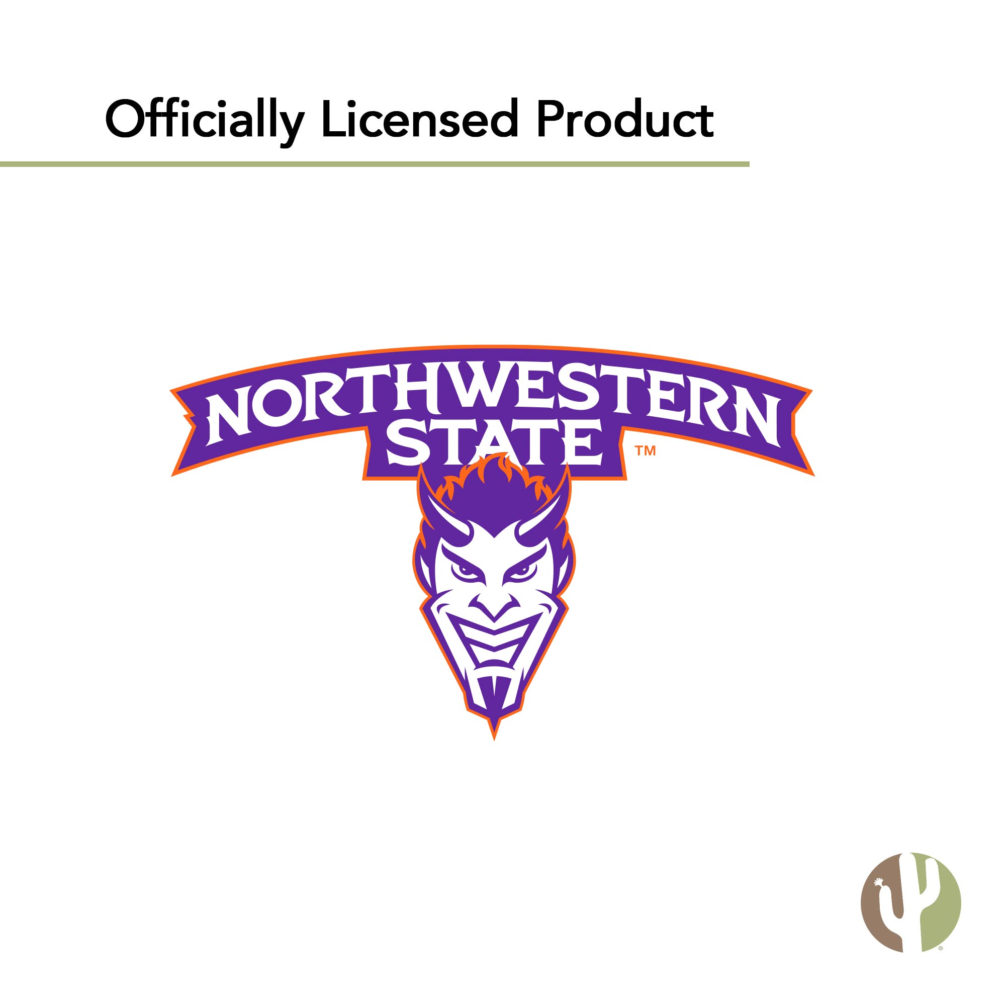 NSU Demons Vinyl Decals - Desert Cactus Northwestern State University Stickers for Laptop, Water Bottle, Car & Scrapbook | Durable & Waterproof | Perfect for School Spirit, College Gifts & Fan Accessories