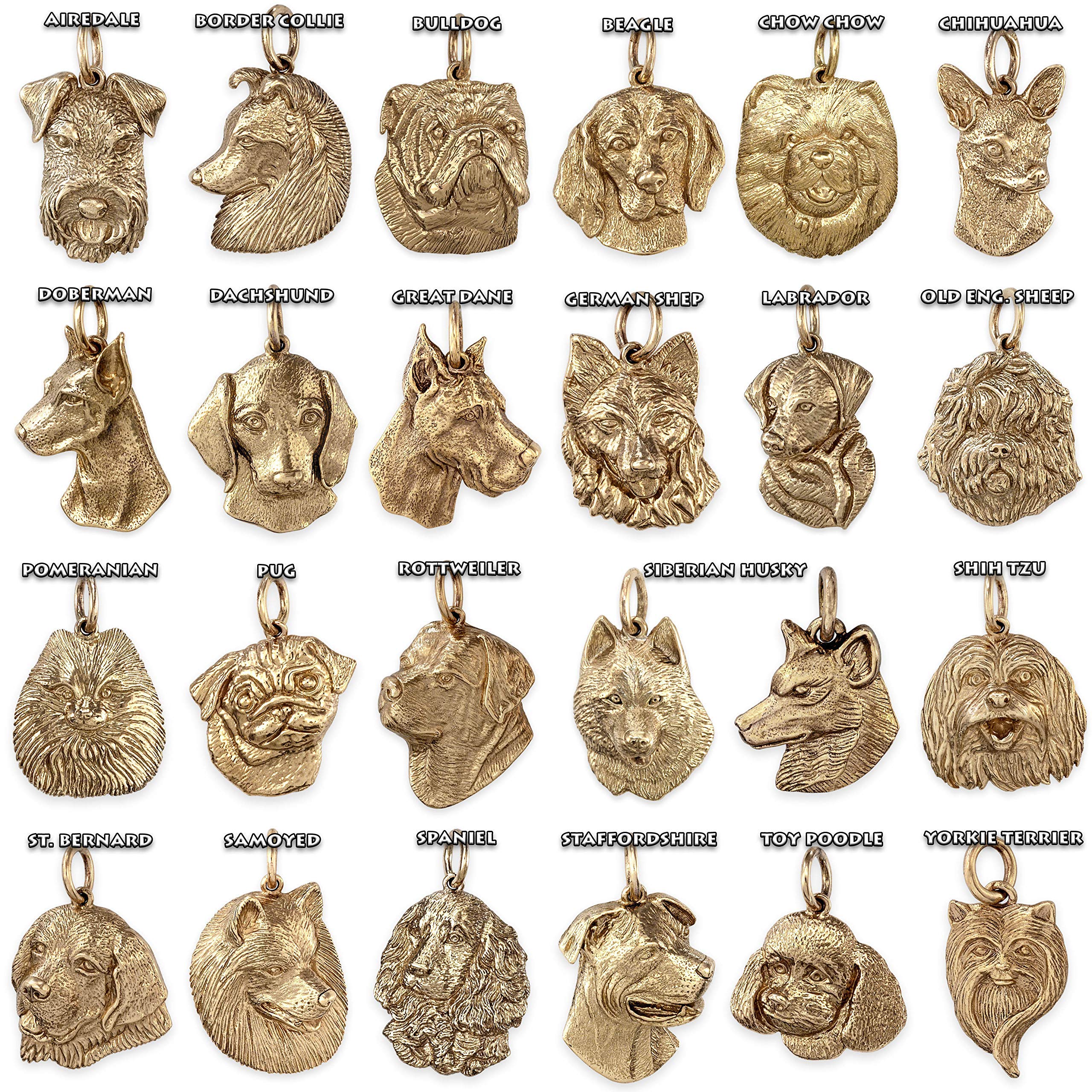 9ct Solid Gold Beagle Dog Pendant - Handmade in UK - Perfect Gift for Dog Lovers & Jewelry Collectors