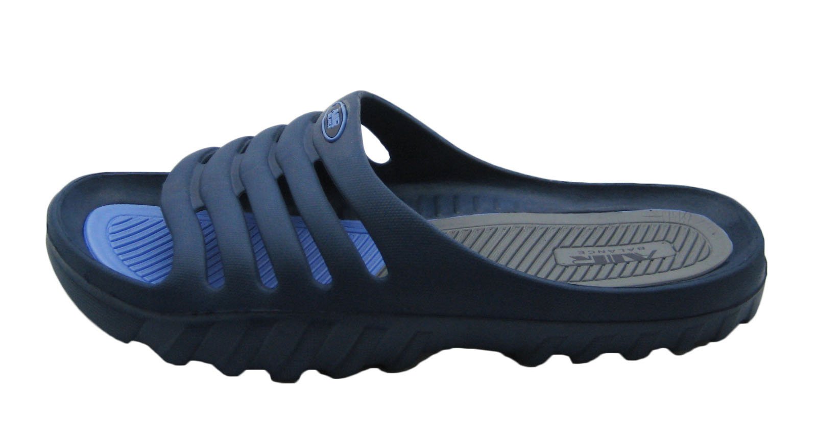 Air Light & Comfortable Men's Premium Beach Sandals - Breathable Quick-Dry Shower Slippers for Pool, Gym & Vacation - Size 12 D(M) US in Navy Blue
