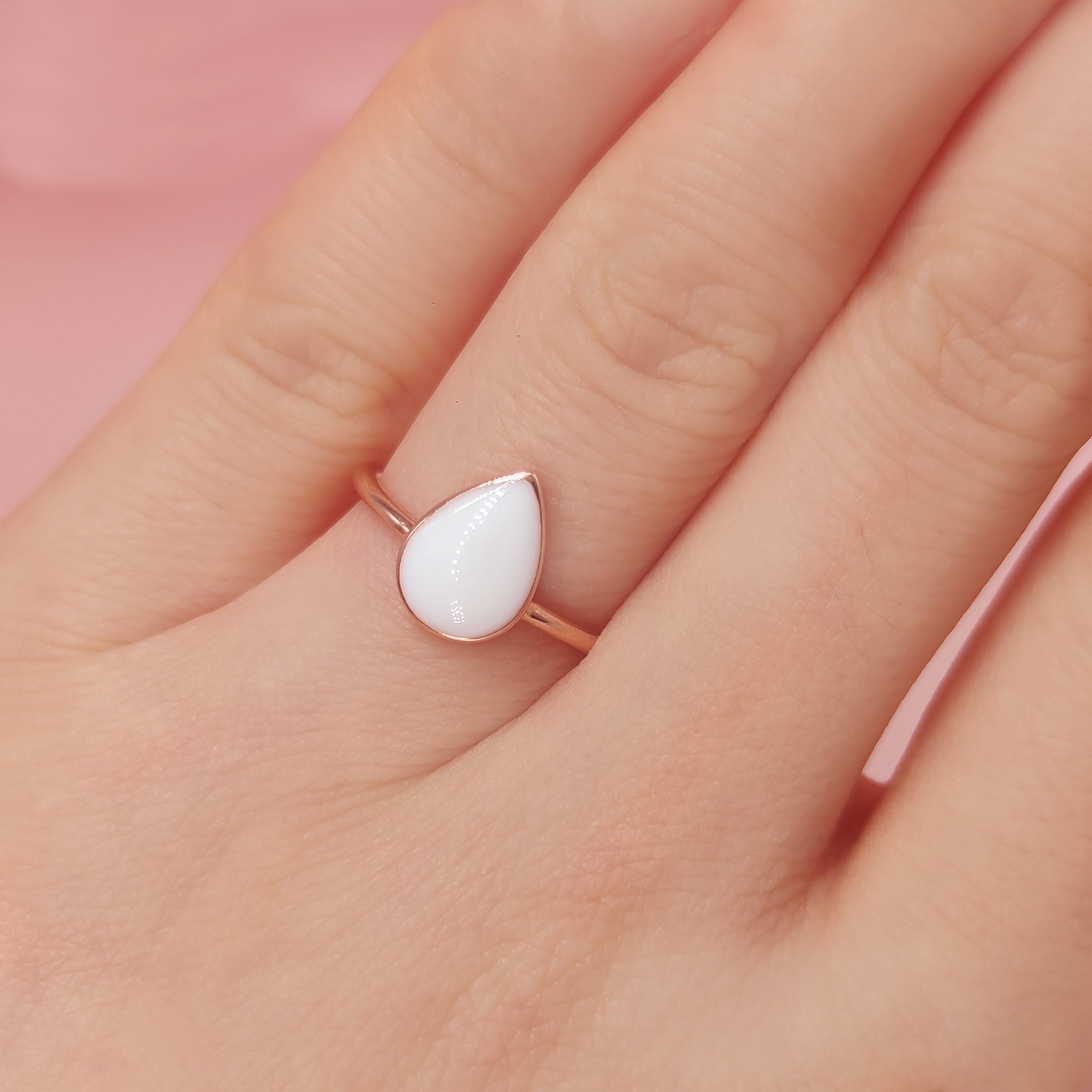 Milky Drop Breast Milk Ring - Keepsake Jewelry for Nursing Moms - Perfect for Breastfeeding Memory, New Mom Gift & Postpartum Jewelry - Ideal for Mother's Day, Baby Shower & Nursing Appreciation