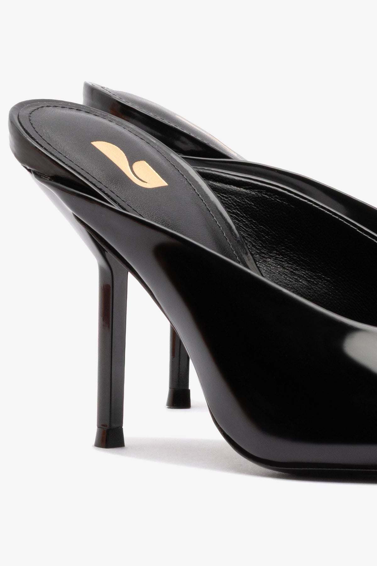 Lova Mule Slippers - Black Patent Leather Women's Shoes for Comfort & Style - Perfect for Home, Office & Casual Wear