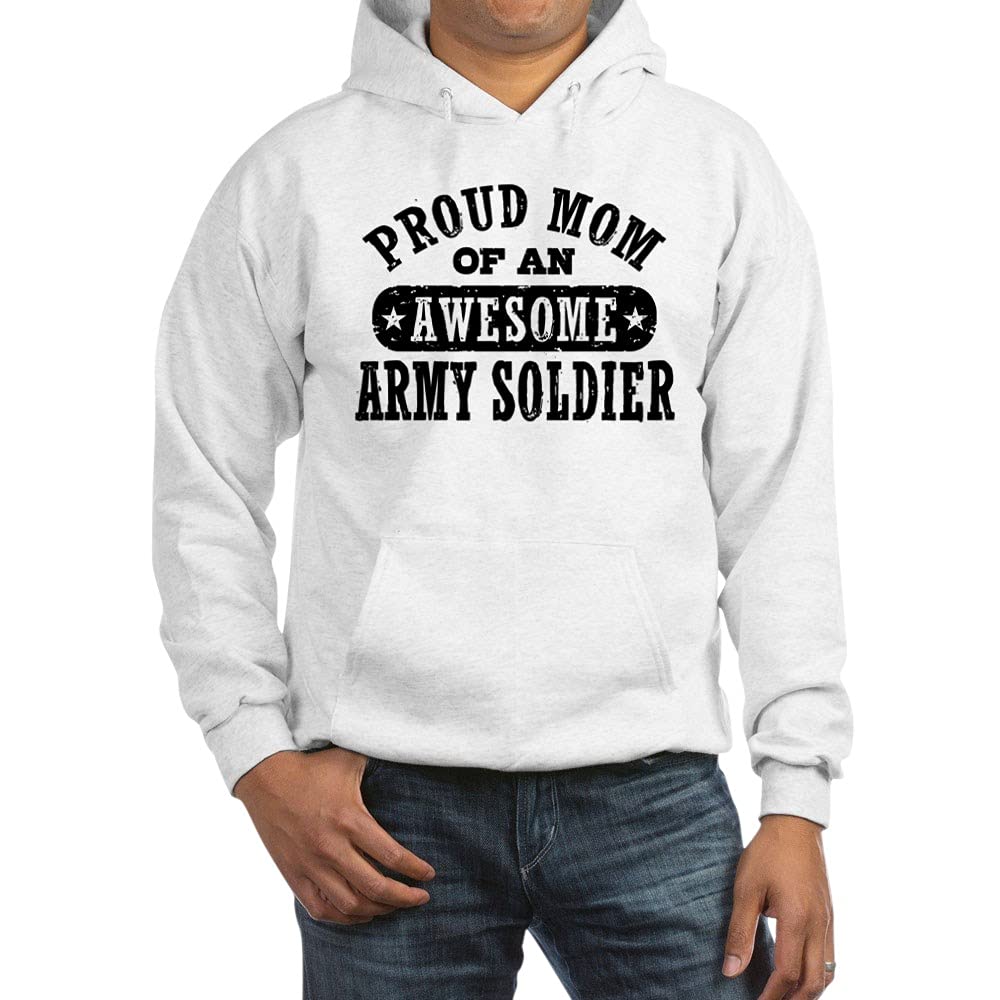 Proud Army Mom Hooded Sweatshirt - Comfortable Pullover Hoodie for Military Moms - Perfect for Casual Wear, Support Events & Military Family Gatherings