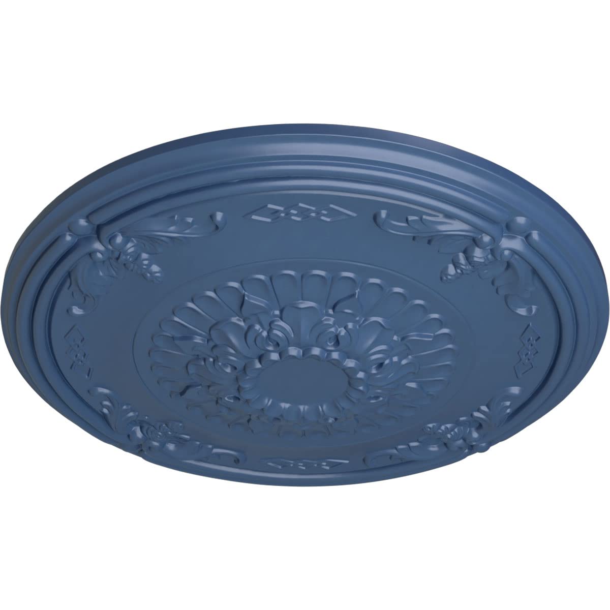 Ekena Millwork Athens Ceiling Medallion - Hand-Painted Americana Design for Classic Home Decor & Victorian Style Interiors