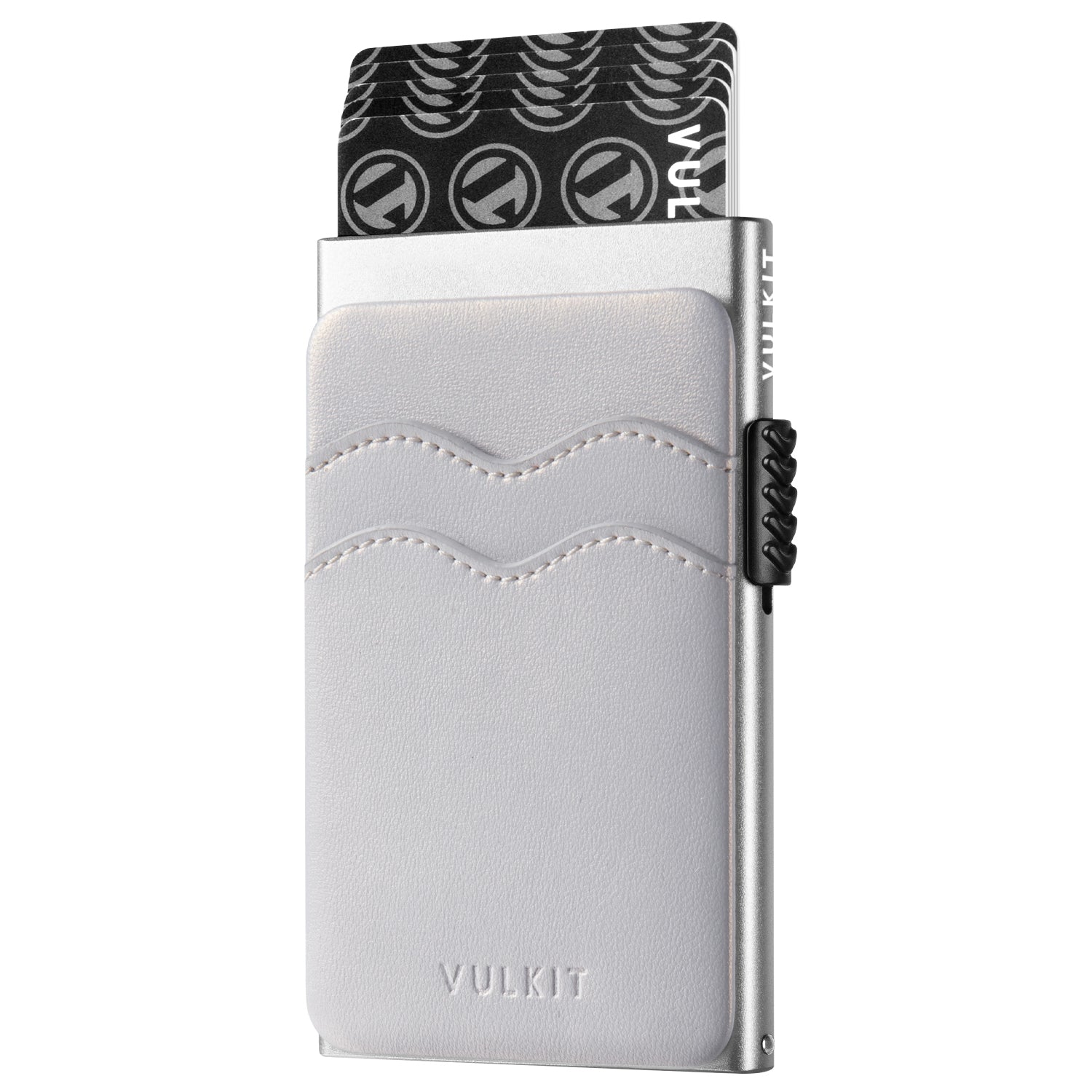 VC303 Minimalist Leather Card Holder with Extra Pocket for Cash & Coins - Slim RFID Blocking Wallet for Men & Women (Perfect for Travel, Everyday Use & Gift)