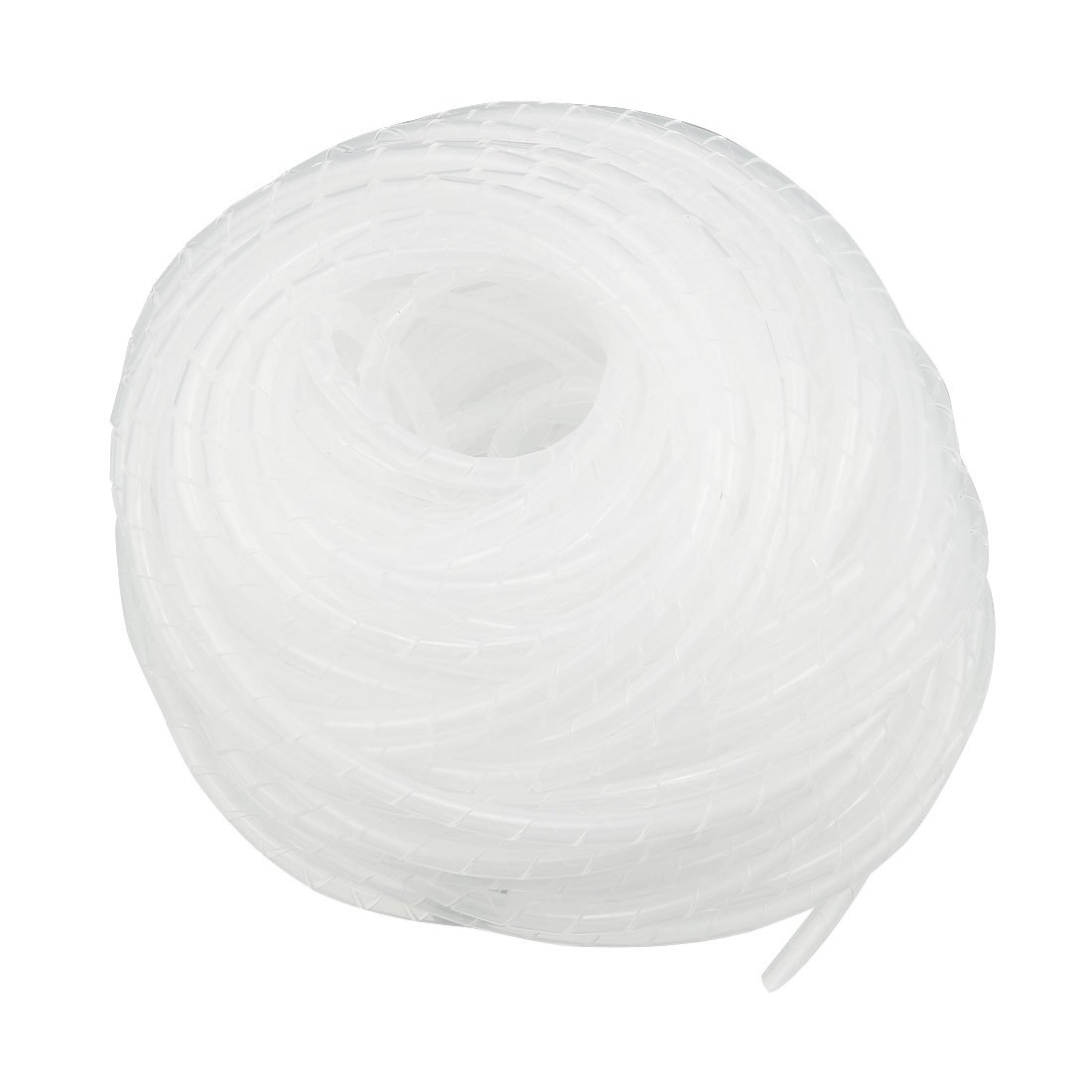 uxcell 4mm x 14m Spiral Wire Wrap Cable Sleeve - PE Polyethylene Tubing for Computer Cables, Electronics & Home Office Organization | Perfect for Cable Management & Protection