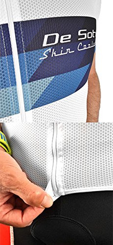 De Soto Skin Cooler Full Zip Tri Top Short Sleeve - Women's Cycling Jersey with UV Protection & Moisture Wicking for Hot Weather Rides, Triathlons & Outdoor Sports