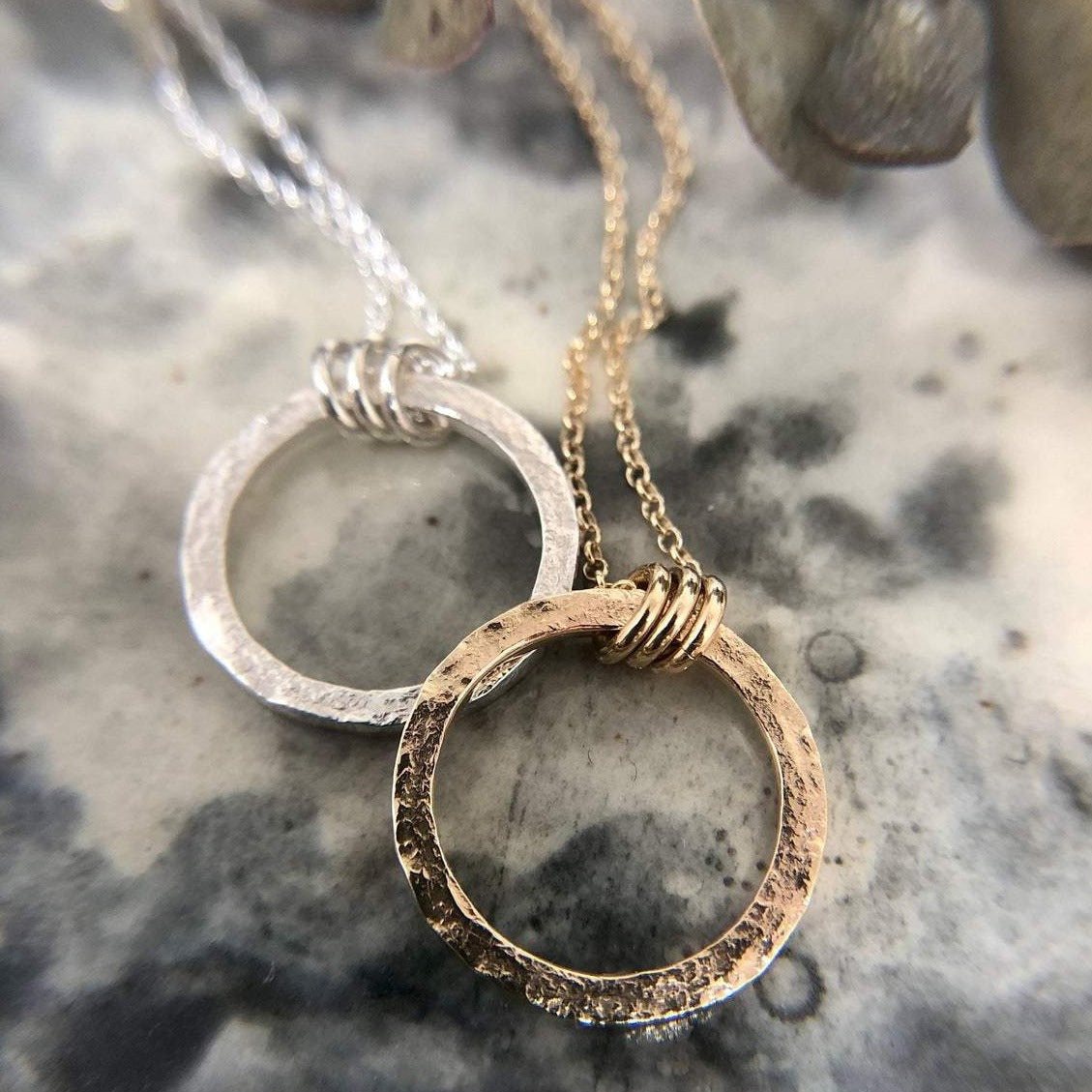 Full Moon Textured Circle Necklace for Women - Boho Moon Pendant Jewelry - Perfect for Layering, Everyday Wear & Gift Giving