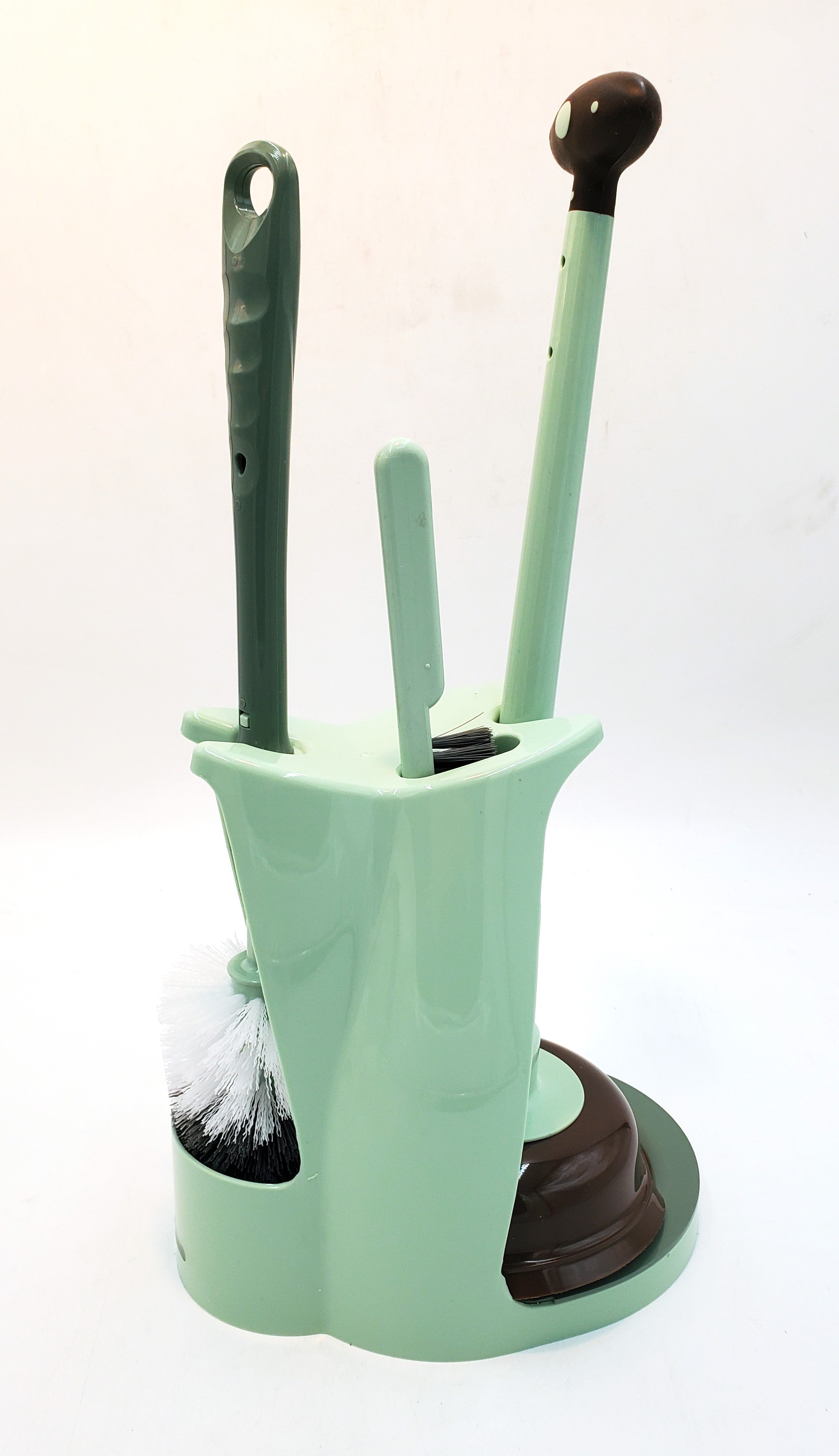 18x9 Toilet Brush and Plunger Set - Heavy Duty Bathroom Cleaning Kit for Clogs & Stains - Perfect for Home, Apartment, and RV Use