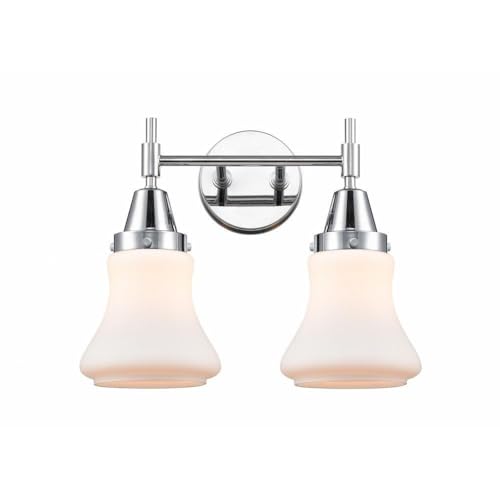Innovations 447-2W-PC-G191 Transitional Two-Light Bathroom Vanity in Chrome Finish - Perfect for Modern Bathroom Lighting and Decor