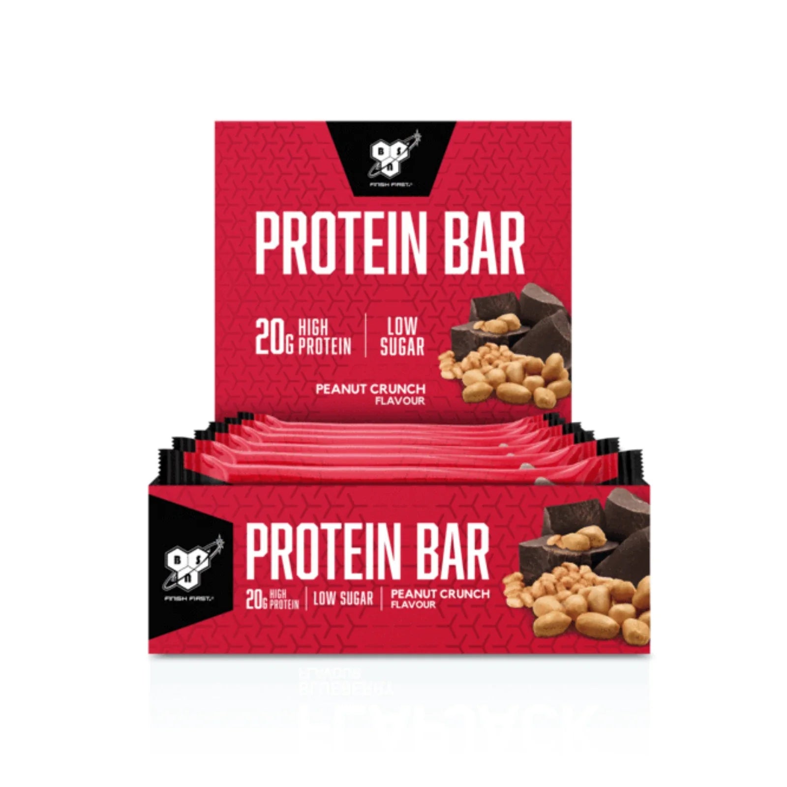 BSN Protein Bar 12 Pack - 60g Peanut Crunch Flavor | High Protein Snack for Muscle Recovery & Energy Boost | Perfect for Gym, Hiking & On-the-Go Nutrition