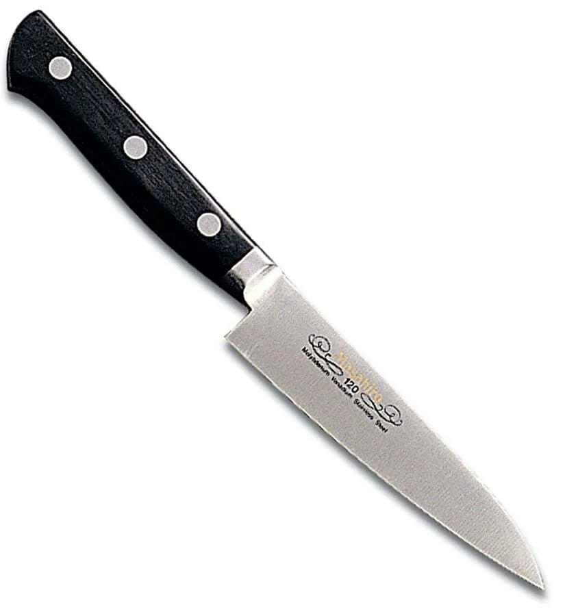 Masahiro 4.75 Inch Paring Knife - Premium Japanese Stainless Steel Blade for Peeling, Slicing & Precision Cutting - Perfect for Fruits, Vegetables & Kitchen Prep