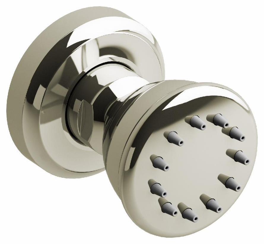 1 Function Round Body Spray in Polished Nickel 337PN RIOBEL - Perfect for Modern Bathroom & Shower Upgrades