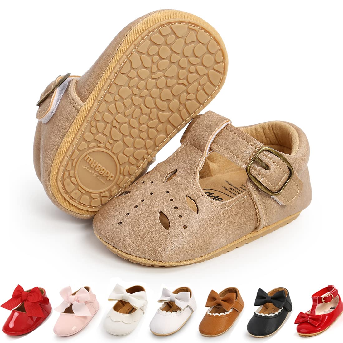 Premium Baby Girl Shoes for Infants & Toddlers - Soft Sole Mary Jane Princess Walking Shoes | Prewalkers, Wedding & Crib Shoes | Perfect for First Steps, Special Occasions & Everyday Wear