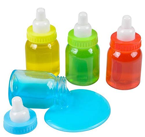 3.5 Inch Mini Milk Bottle Slime - Bulk Pack of 144 for Kids Sensory Play, Party Favors & Stress Relief | DollarItemDirect