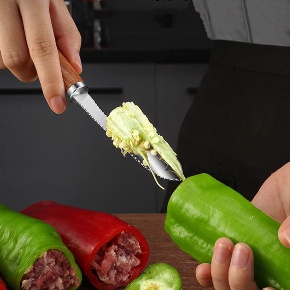 1pc Pepper Corer Tool - Kitchen Gadget for BBQ & Cooking