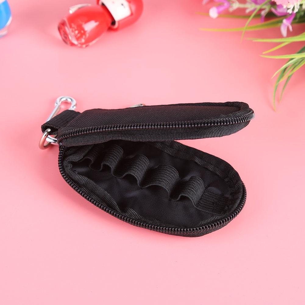 10-Compartment Essential Oil Carrying Case with Keychain - Portable Aromatherapy Storage Bag for Travel & Home Use (Black) | Perfect for Diffusers, Massage Therapy & Yoga Sessions