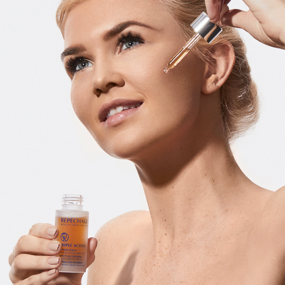 Triple Action Peptide Serum for Face - Anti-Aging, Wrinkle Reduction & Skin Firming | Day & Night Moisturizing Treatment for Youthful Glow