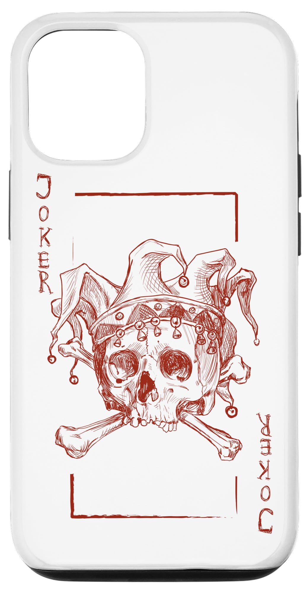 iPhone 12/12 Pro Playing Card Case - Joker Costume Design for Kids & Adults - Perfect for Halloween, Cosplay & Themed Parties