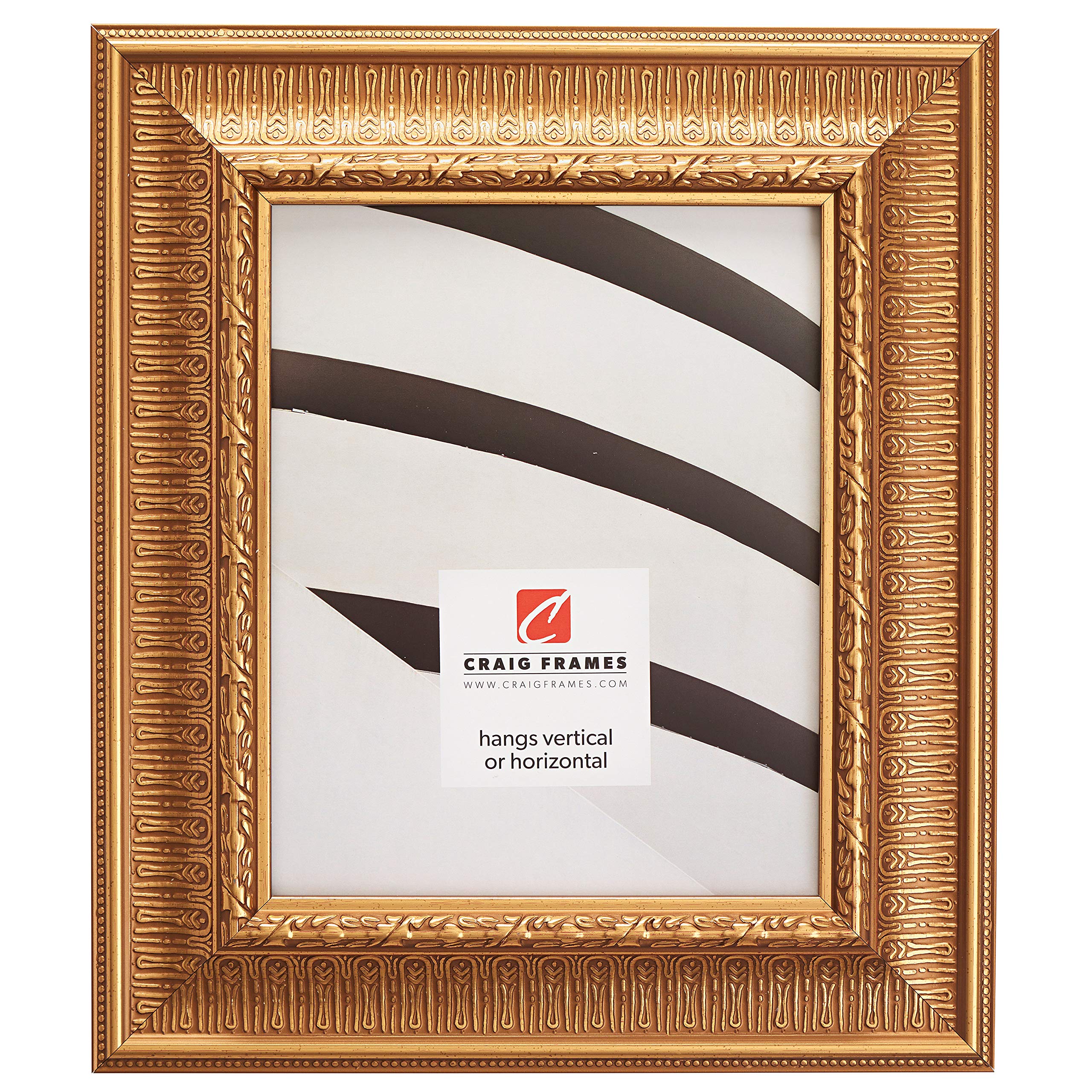Craig Frames Maximus 12x18 Inch Picture Frame in Roman Gold - Elegant Wall Decor for Living Room, Bedroom & Office Photos