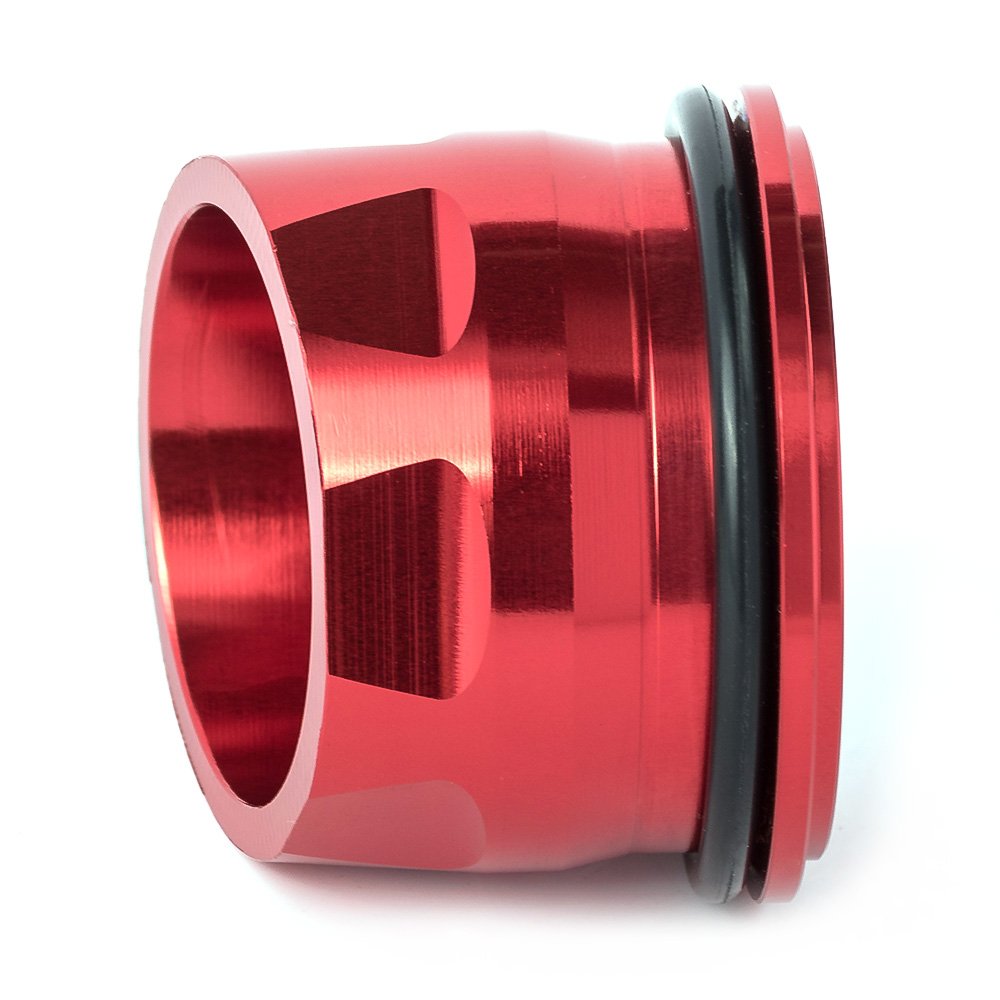 Yamaha TMAX 530 2012-2016 CNC Aluminum Exhaust Tip Cover - Red Motorcycle Accessory for Enhanced Style & Protection | Perfect for Urban Commuting & Performance Riding